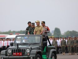 TNI-Polri Gelar Pasukan Kunjungan Ibu Negara Iriana Jokowi dan Ibu Wakil Presiden Wury Ma’ruf Amin di Kota Medan