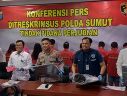 Subdit Cyber Poldasu Selama 6 Bulan, Ungkap Perjudian Online, 7 kasus dengan 16 tersangka