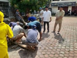 PWI Sumut Sembelih Hewan Kurban 4 Lembu dan 1 Kambing
