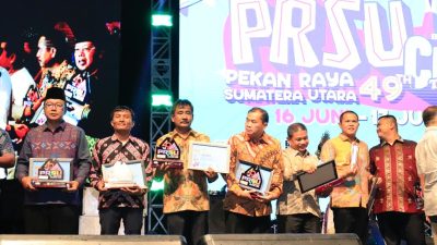 Kota Binjai Raih Juara I Kategori Dekorasi Paviliun Terbaik PRSU ke -49