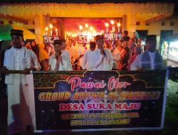 Meriahkan Tahun Baru Islam 1445 H, Patuah Tanjung Pura Gelar Festival Pawai Obor, Juara Umum Remaja Masjid Desa Suka Maju