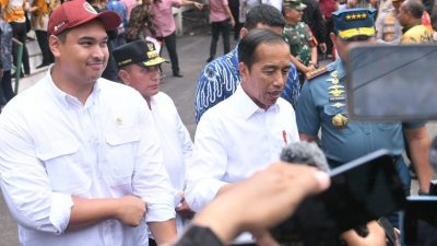 Gubsu Edy Rahmayadi dan Presiden Jokowi Tinjau  Harga Pangan di Medan