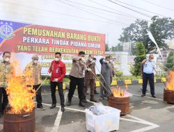 Kejari Binjai Musnahkan BB Pidum, Sinergitas Menjaga Keamanan dan Ketertiban di Masyarakat