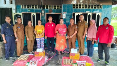 Pemko Binjai Salurkan Bansos 2 KK Korban Kebakaran Rumah
