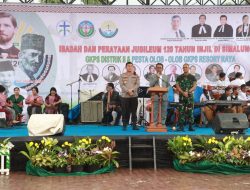 Jemaat GKPS Distrik II Simalungun Rayakan Jubileum 120 Tahun Injil , Kapolres Berharap Masyarakat Tetap Dekat dengan Tuhan