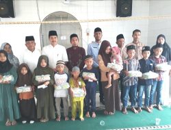 ASN Kantor Camat Pangkalansusu Gelar Pengajian dan Santuni Anak Yatim