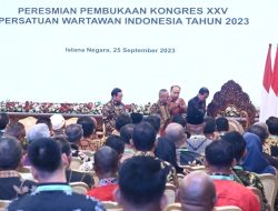 Kongres XXV PWI 2023, Presiden Ajak Insan Pers Pegang Teguh KEJ ###Insan Pers Tidak Boleh Terpancing Sesuatu yang Viral dan Hoaks dalam Membuat Berita yang Baik
