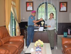 Danyonif 8 Marinir Tangkahan Lagan Berpamitan dengan Ketua DPRD Langkat