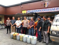 Ditreskrimsus Polda Sumut dan Polres Taput Amankan 5 Terduga Pelaku  Penyelewangan BBM Bio Solar Bersubsidi
