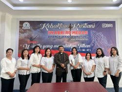 BRI Branch Office Tarutung Penyelenggara Kebaktian Bulanan IWABRI se – Kanwil Medan