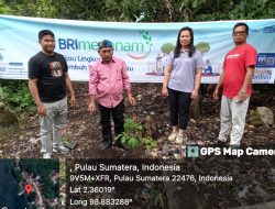 Laksanakan Program BRI Menanam, BRI Branch Office Tarutung Serahkan 110 Bibit Tanaman Produktif di Muara