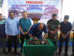 Pasar Rakyat Pangkalanbrandan Senilai Rp 6 M Diresmikan Syah Afandin