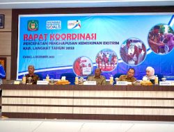 Plt Bupati Langkat Hadir Rakor, Sekda: Kepala Desa Agar Memikirkan Penanganan Kemiskinan Ekstrim di Desanya