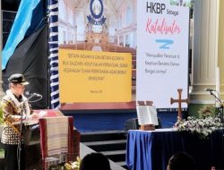 Hadiri Ibadah Syukuran Awal Tahun, Pj Gubernur Sumut Ajak HKBP Sukseskan Pemilu 2024