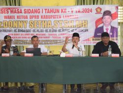 Donny Setha Tampung Aspirasi Warga Bukit Selamat Keluhkan Air Bersih dan PKH