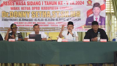 Donny Setha Tampung Aspirasi Warga Bukit Selamat Keluhkan Air Bersih dan PKH
