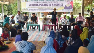 Ketua DPRD Langkat Janji Lanjutkan Pengaspalan Desa Ponco Warno  saat Resesnya