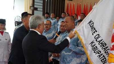 Ketua KONI Sumut Lantik Syah Afandin Ketua KONI Langkat, Harapkan Atlit Langkat Rangking 2 se -Sumut