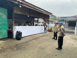 Kapolres Langkat Cek Pengamanan di TPS 06 dan 08 Stabat