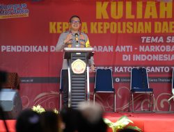 Kapolda Sumut Beri Kuliah Bahaya Narkoba di Unika Katolik Santo Thomas