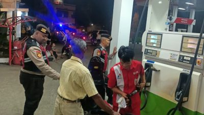 Polres Langkat Patroli Skala Besar dan Cek Beberapa SPBU