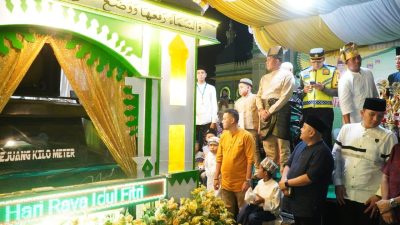 Pj Bupati Langkat Faisal Hasrimy Lepas Festival Beduk dan Gema Takbir Meriahkan Kemenangan 1 Syawal 1445 H di Tanjungpura