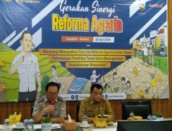 Pj Bupati Langkat Zoom Meeting Bersama  Dirjen Penataan Agraria Kementrian ATR/BPN RI