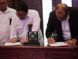 Pj Bupati Langkat Faisal Hasrimy Tandatangani Kerjasama Pemanfaatan Limbah FABA dengan PT PLN Indonesia Power