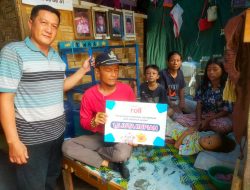 Melalui Quiz di Jejaring Sosial Aiptu Widodo Personel Humas Polda Sumut Bantu Masyarakat Kurang Mampu di Deliserdang