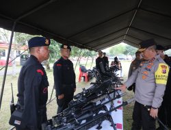 Kunjungi Markas Batalyon C Pelopor Brimobda Sumut, Kapolda: Pasukan yang Hebat adalah Pasukan Terus Terlatih
