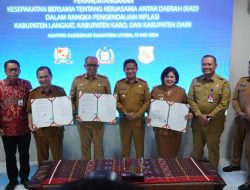 Pj Gubsu Hassanudin Saksikan Kerjasama Antar Daerah Kendalikan Inflasi antara Kabupaten Langkat, Karo dan Dairi