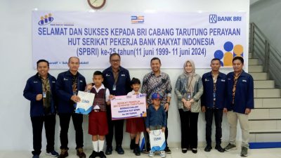 BRI BO Tarutung Berbagi  Meriahkan HUT ke – 25 SP BRI