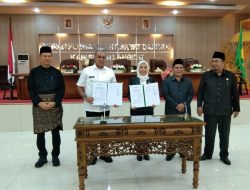 Pj Bupati Langkat Hadiri Paripurna DPRD Pengesahan Ranperda LPj APBD 2023