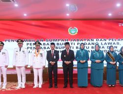 Pj Kepala Daerah Batubara, Padanglawas dan Padangsidimpuan Dilantik, Pj Gubernur Sumut: Pemerintah Pusat Targetkan Tahun 2024 Angka Stunting Turun Menjadi 14 Persen