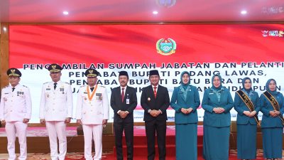 Pj Kepala Daerah Batubara, Padanglawas dan Padangsidimpuan Dilantik, Pj Gubernur Sumut: Pemerintah Pusat Targetkan Tahun 2024 Angka Stunting Turun Menjadi 14 Persen