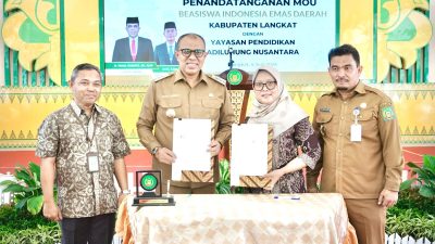Pj Bupati Langkat Tandatangani MoU dengan Yayasan Adihulung Pendidikan Nusantara