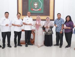 BDI Medan Bertemu Pj Bupati Langkat, Perkenalkan Produk Sabun asal Langkat yang Terkenal