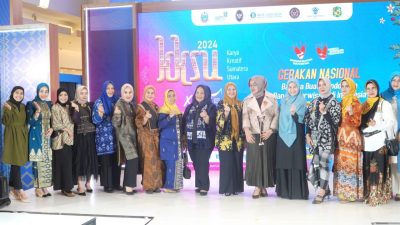 Pj Ketua PKK Langkat Ramaikan Karya Kreatif Sumatera Utara