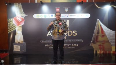 Program “Bubur Pedas” Dinilai Berhasil di Langkat, Pj Bupati Faisal Hasrimy Terima Penghargaan CNN Indonesia Awards 2024