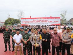 Polda Sumut Gelar Apel Pasukan Operasi Kepolisian Hatra Toba 2024 Pengamanan PON