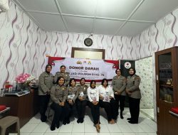 Sambut HUT ke-76 Polwan, Polres Langkat Donor Darah
