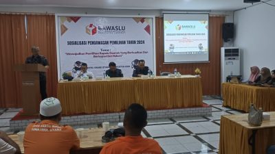 Bawaslu Langkat Sosialisasi Pengawasan Pilkada, Sebelum ada Pasca Putusan MK, Tetap Mengacu PKPU No 8 Tahun 2024