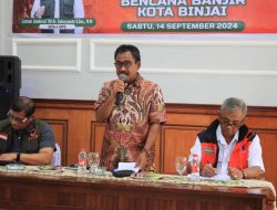 Rakor Penanganan Banjir, Walikota Binjai: Buka Pos Pengawasan Desa Namu Ukur Antisipasi Kenaikan Debit Air