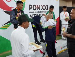 Pertandingan Perdana Diikuti 40 Atlet untuk 5 Kelas, Pj Bupati Langkat Serahkan Medali kepada Juara Cabor Sambo PON XXI Aceh-Sumut 2024, Prestasi Gemilang Atlet Nasional