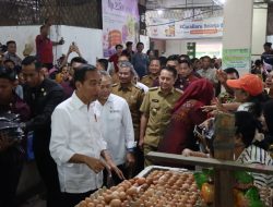 Kapolda Sumut Dampingi Presiden Jokowi Tinjau Harga Bahan Pokok di Deliserdang