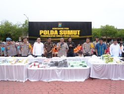 Selama 47 Hari Polda Sumut Ungkap  578 Kasus Narkotika dengan 713 Tersangka
