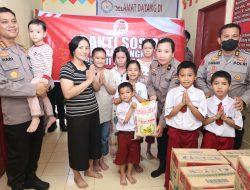 HUT ke 73 Humas Polri, Polda Sumut Bakti Sosial di Panti Asuhan dan Jenguk Wartawan