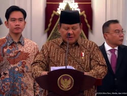Presiden Prabowo Subianto Umumkan Kabinet Merah-Putih, 48 Menteri, 5 Pejabat dan 59 Wakil Menteri