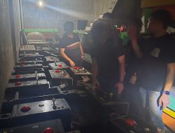 Polda Sumut Police Line Lokasi Judi di Belawan dan Gudang Mesin Judi di Binjai