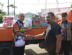 Pj Bupati Langkat Faisal Hasrimy Tinjau Lokasi Banjir di Tanjungpura dan Salurkan Bantuan Sembako